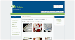 Desktop Screenshot of k-team-textiles.com